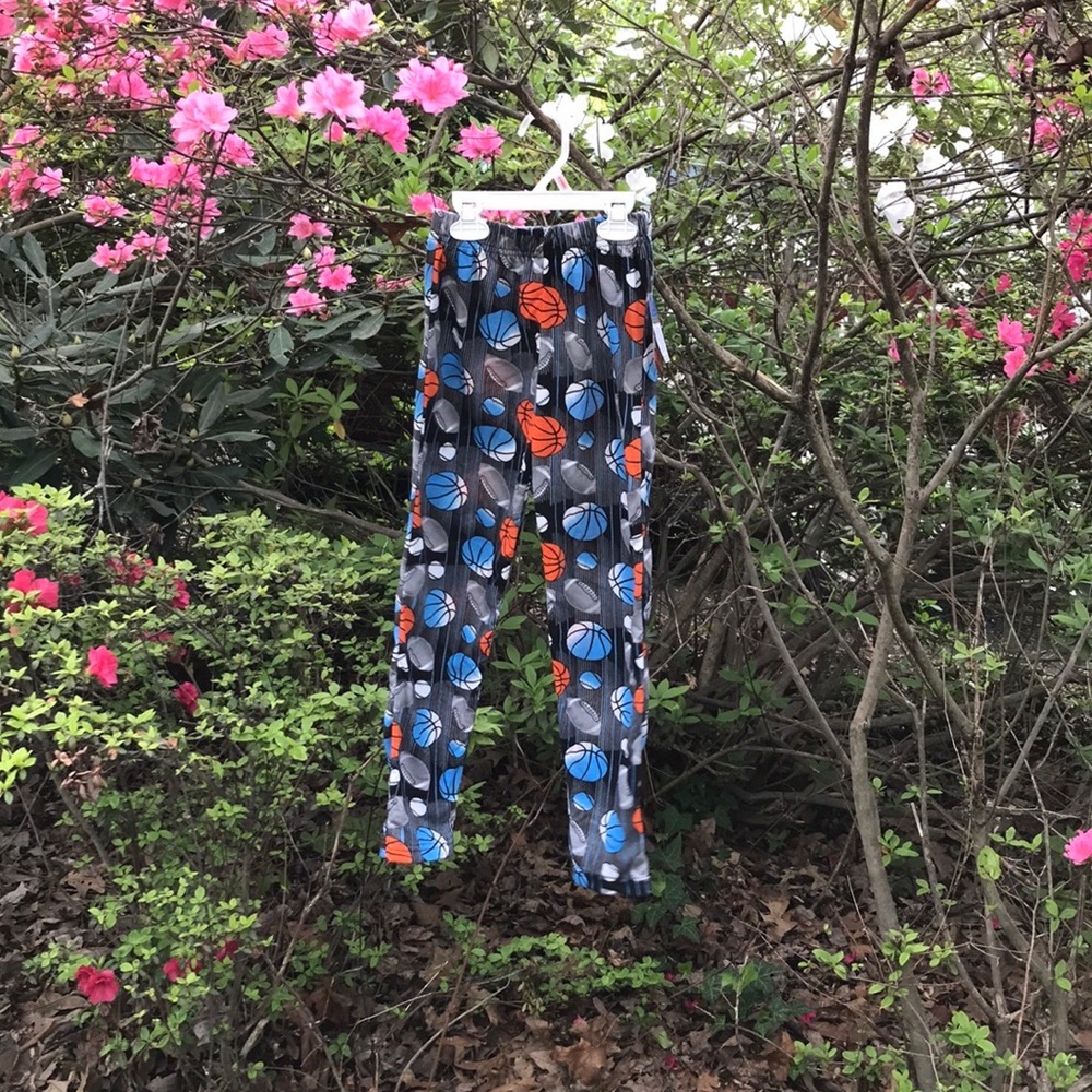 NWT Tuff Guys Elastic Waist Sports Balls Pajama PJs Sleepwear Pants 8